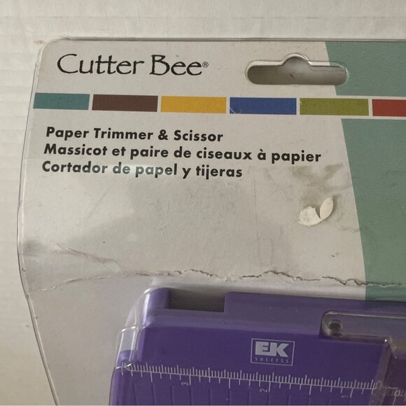 Cutter Bee Paper Trimmer and Scissors Set w Straight Blade Crafts Scrapbooking - Picture 2 of 6